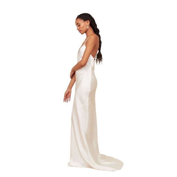 🌟 Park & Fifth Davenport Bridal Dress - Ivory - NWT, Size S - Low Cut Back 🌟 - Picture 4 of 12
